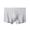 White Grey, variant on LYMAYTER Men's Boxer Briefs Comfortsoft Breathable Underwear Cotton Stretch Boxer Briefs for XL-4XL