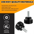 thumbnail image 3 of 40pcs Carbon Steel Threaded Knurled Thumbscrew, 3 of 5
