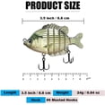 thumbnail image 2 of Multi Jointed Fishing Lures Glide Bait Panfish Bluegill Swimbaits Hard Topwater Bass Lures Saltwater Freshwater 3.5in/0.85oz, 2 of 2