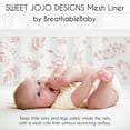 thumbnail image 3 of Sweet Jojo Designs + BreathableBaby Botanical Blush Pink Girl Breathable Mesh Crib Liner, 3 of 6