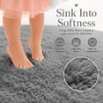 thumbnail image 3 of SANMADROLA Soft Modern Shaggy Area Rug, 4' x 4', Non-Slip Plush Fluffy Furry Carpet, 3 of 9