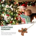 thumbnail image 2 of Gymnture christmas Small Resin Christmas Gingerbread Men Tree Ornaments Xmas Decoration Gifts, 2 of 11