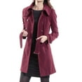thumbnail image 5 of Alpine Swiss Keira Womens Trench Coat Double Breasted Wool Jacket Belted Blazer, 5 of 7
