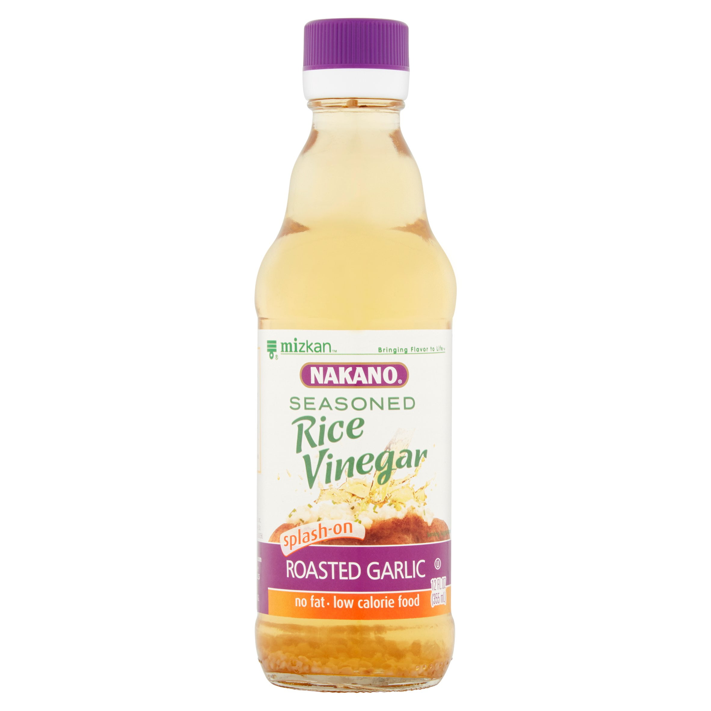 Mizkan Nakano Seasoned Roasted Garlic Rice Vinegar, 12 fl oz