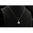 thumbnail image 2 of Tilo Jewelry .925 Sterling Silver Halo Teardrop Pendant Necklace with Cubic Zirconia CZ Stones | 18 Inch, 2 of 7