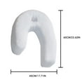 thumbnail image 4 of Maternity Side Sleeper Pillow, Micro Bead Filled Body Pillow, 4 of 7