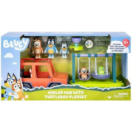 Bluey Heeler 4WD with Turtleboy Playset