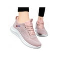 thumbnail image 3 of Frontwalk Women Athletic Shoes Sport Sneakers Mesh Running Shoe Gym Lightweight Trainers Ladies Lace Up Flats Pink 8.5, 3 of 5