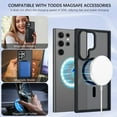 thumbnail image 6 of DUEDUE for Samsung Galaxy S22 Ultra Case Compatible with Mag-Safe, Magnetic Translucent Matte Slim Shockproof Cover Case for Galaxy S22 Ultra 6.8",Black, 6 of 8