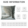 thumbnail image 5 of PRATYUS Rustic Throw Pillow Cushion Cover, Bare Beech Trees in Snow Covered Winter Frozen Photography Art, Decorative Square Accent Pillow Case 12x12in, 5 of 5