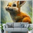 thumbnail image 4 of Orinice Rabbit Tapestry Wall Hanging Unique Style Graphic Tapestries Home Wall Decor Art Living Room Bedroom Dorm Farmhouse 50x40inch, 4 of 6