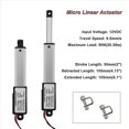 thumbnail image 3 of 6X Actuador Micro-Lineal, de 2 Pulgadas, 90N / 20,3Lb, Velocidad 9,5 mm / S Actuador Eléctrico una Prueba de Agua Motor Actuador Lineal 12V, 3 of 9