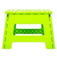 thumbnail image 2 of Lexi Home 9â Step Stool Foldable Collapsible Step Stool with Handle & Rubber Grips, Green, 2 of 9
