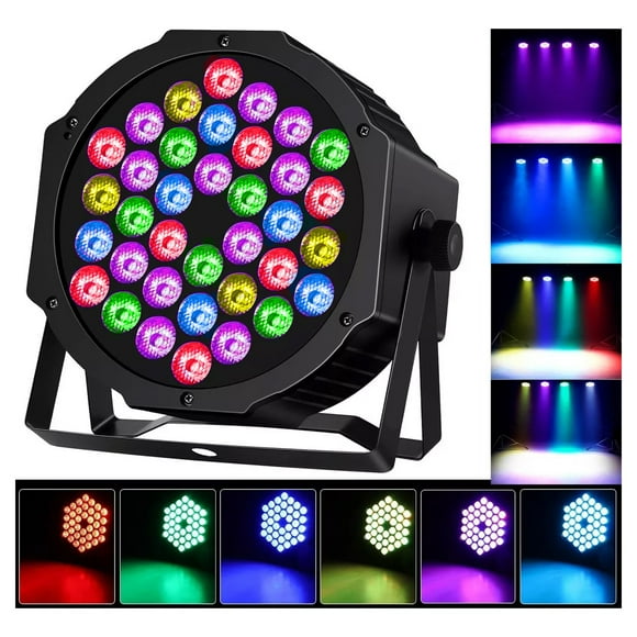 Cañón de 36 Leds RGB Audio rítmica DMX Reflector LED Luz de escenario Luz de fiesta Luz de discoteca DOSYU