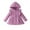 Purple, variant on PXLKNZH Baby Girls Hooded Trench Coat Single Breasted Dress Coats Infant Girls Ruffle Long Sleeve Warm Wool Blend Coat Outerwear Pea Coat Jacket 3-24M Wine,18M