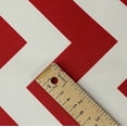 thumbnail image 5 of Mybecca Canvas Oxford Fabric Marine Waterproof Outdoor Awning 600 Denier 60 Wide Chevron Pattern Red/White Fabric by the yard, 5 of 5
