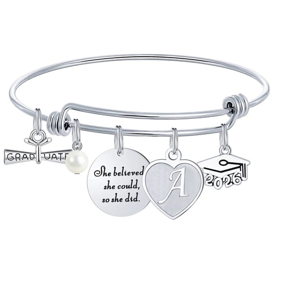 Turandoss 2026 Graduation Gifts for Her Class Of 2026 Inspirational Bangle Bracelet Trendy Jewelry Gifts High School College Senior Grad Gifts for Her Women Best Friends Sister Grad Present
