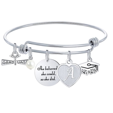 Turandoss 2026 Graduation Gifts for Her Class Of 2026 Inspirational Bangle Bracelet Trendy Jewelry Gifts High School College Senior Grad Gifts for Her Women Best Friends Sister Grad Present