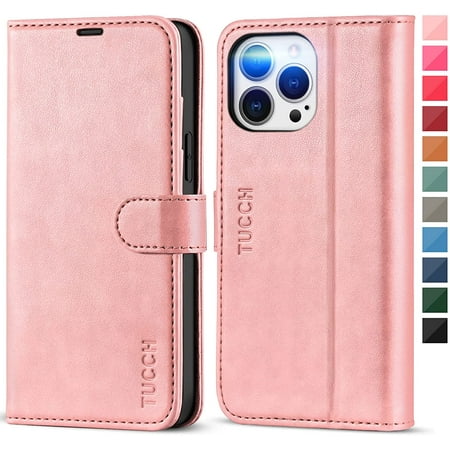 Tucch Wallet Case For Iphone 13 Pro Max 5g Tpu Shockproof Inner Shell Pu Leather Rfid Blocking Credit Card Holder Walmart Canada