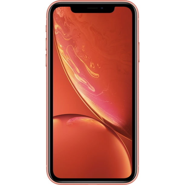 Refurbished iPhone XR 128GB Coral Fully Unlocked Smartphone (B-Grade