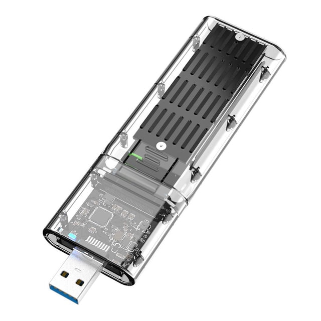 Moyic Universal Computer Laptop USB 3.0 SSD Enclosure M.2 NGFF Caja de unidad de estado sólido Disco duro Actualización de PC de escritorio Type2 NO2