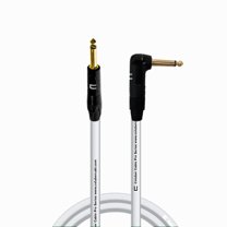 Coluber Cable 1/4" TS Male to Right Angle 1/4" TS 3-Pin Microphone Connector