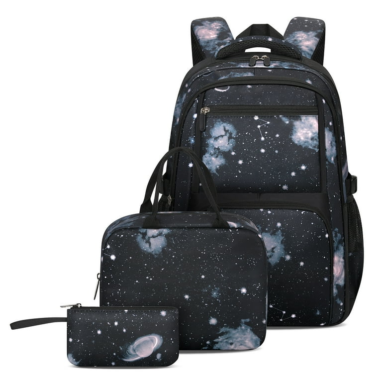 popular Starry Sky bag schoolbag for primary and secondary school students fashion trendy Boy bag three piece backpack Walmart