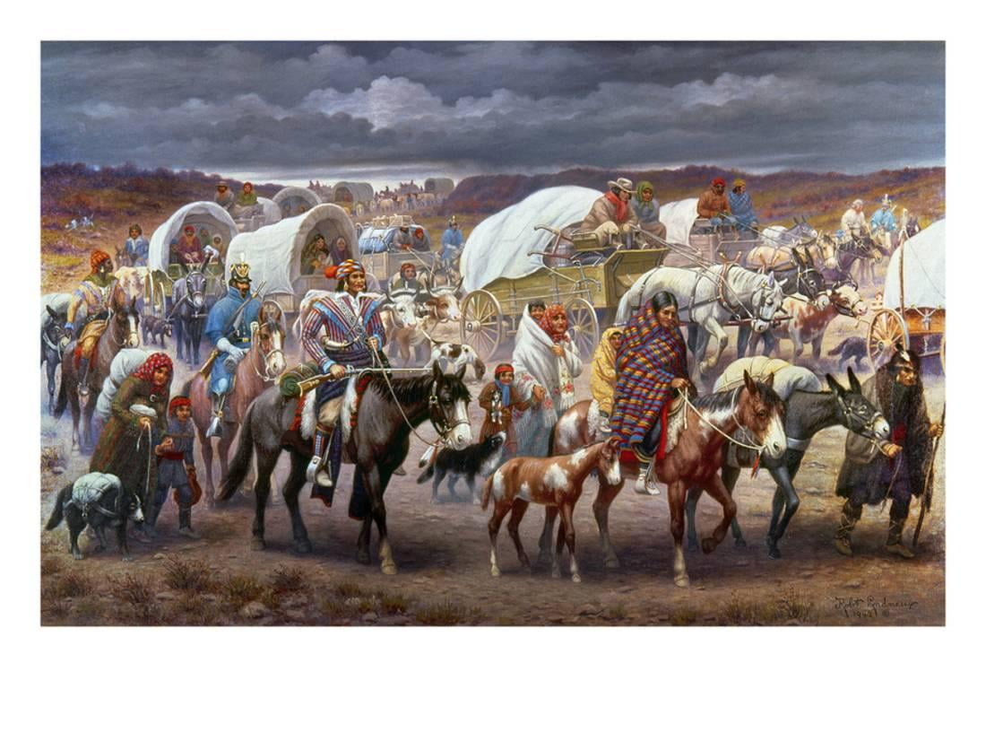 The Trail Of Tears, 1838 Print Wall Art By Robert Lindneux - Walmart - Beauty In The Trail Of Tears
