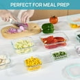thumbnail image 4 of 8 Pack Glass Food Storage Containers, Meal Prep,Airtight Bento Boxes with Leak Proof Locking Lids,for Microwave, Lunch Boxes, Oven, Freezer And Dishwasher, BPA Free, Stackable Food Storage Containers, 4 of 6