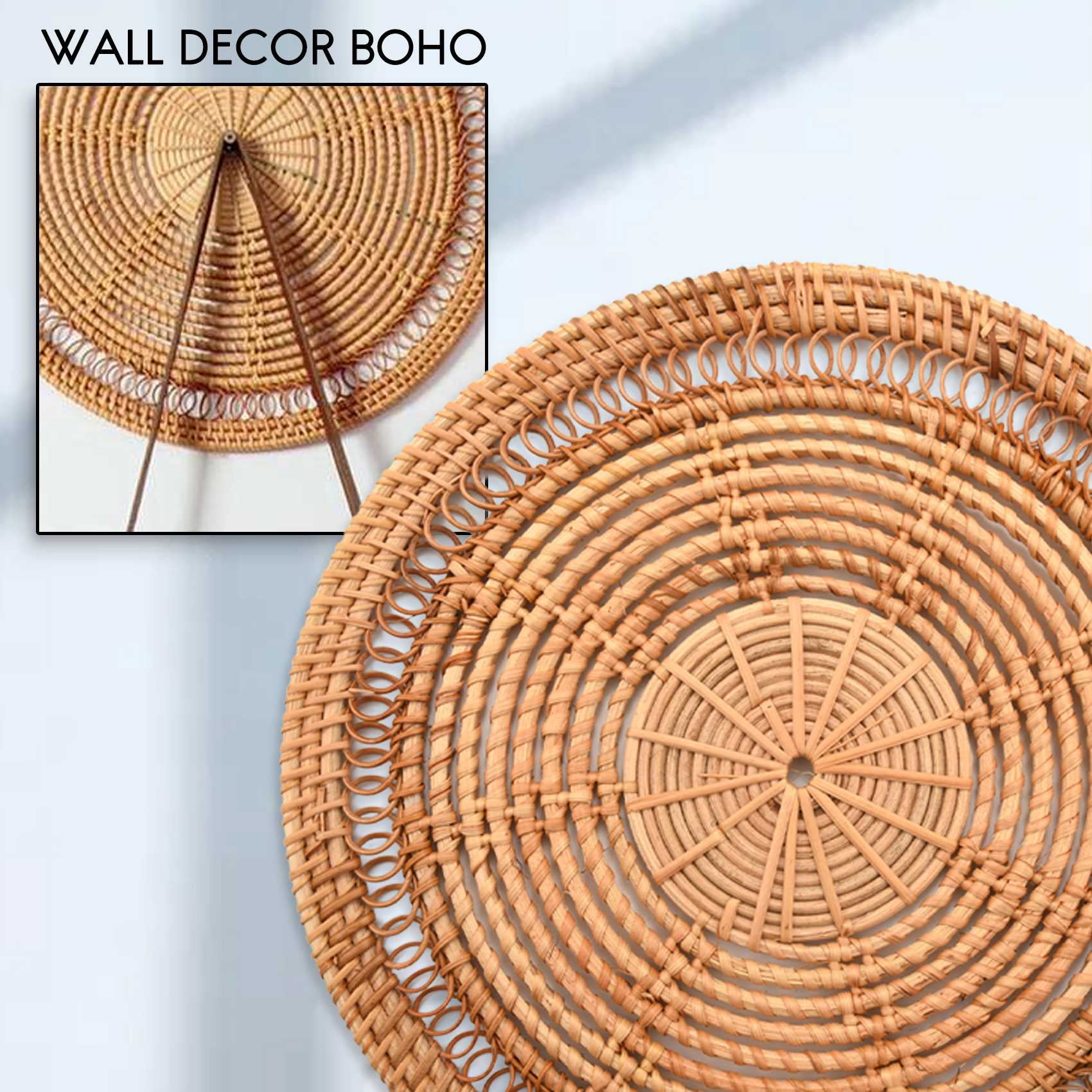 Woven wicker wall decor shop