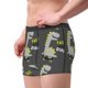 thumbnail image 2 of Balery Cute Dinosaur Skate On Grey Background Calzoncillos bóxer para hombre, ropa interior de algodón suave y transpirable con cinturilla de nailon-X-Large, 2 of 5