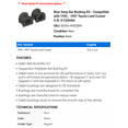 thumbnail image 2 of Rear Sway Bar Bushing Kit - Compatible with 1995 - 1997 Toyota Land Cruiser 4.5L 6-Cylinder 1996, 2 of 2