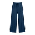 thumbnail image 6 of Hurxie Wide Leg Sweatpants Women High Waisted Baggy Sweat Pants Elastic Elevated Seams Loose Active Pants with Pockets Navy,S, 6 of 6