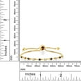 thumbnail image 3 of Gem Stone King 18K Yellow Gold Plated Silver Bracelet for Women Sapphire Moissanite (0.63 Cttw), 3 of 3