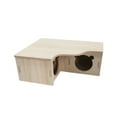 thumbnail image 2 of Cheer.US Natural Wood Multi-Room Hamster Hideout for Small Animal, Gerbils Chamber Hut with Ladder Habitats Decor for Dwarf Syrian Hamsters Mice and Other Small Pets, 2 of 7