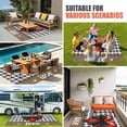 thumbnail image 3 of Valentine's Day Outdoor Rug 6x9 Ft, Non Slip Washable Area Rug, Bow on Red Heart Love Black White Plaid Linen Patio Rugs Carpet Runner, Large Floor Mat for Indoor/Outdoor Deck Porch Camping, 3 of 8