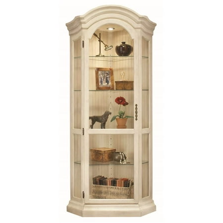  Color Time Panorama - Modern Corner Curio Display Cabinet in Hardwood