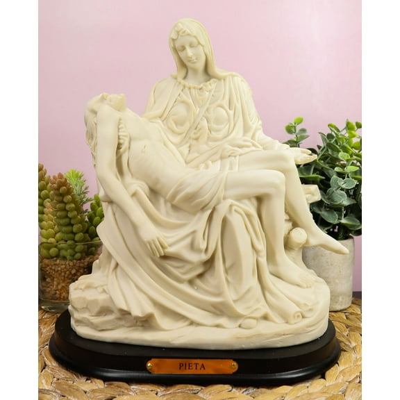Ebros Michelangelo Vatican Reproduction of La Pieta Decorative Figurine 10.5"H