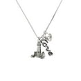thumbnail image 2 of Delight Jewelry Silvertone Antiqued Lighthouse - Love and Lock Charm Necklace, 18"+1", 2 of 4