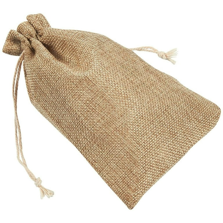 20pcs Pattern Style Jewelry Bags Pouch Drawstring Jute Bag Sack Cotton Bag  Little Bags for Jewelry Display Storage DIY Gift Bag