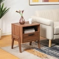 thumbnail image 3 of NPD Furniture Heaton Side Table 1 Drawer in Walnut, 3 of 14