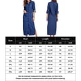 thumbnail image 2 of Cárdigan Vestido vaquero con botones para mujer, elegante vestido camisero con bolsillos (azul marino 5XL) Ygjytge Azul marino T 26 para Mujer, 2 of 7