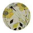 thumbnail image 4 of Orinice Flowers Dragonfly Round Table Cover Stain Resistant Washable Indoor Outdoor Tablecloth Kitchen Dining Wedding Parties Picnic Farmhouse 100% Polyester Fiber 54-58, 4 of 8
