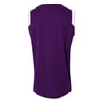 thumbnail image 4 of A4 Moisture Management V-Neck Muscle For Men in Purple/White | N2340, 4 of 5