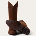 thumbnail image 6 of Men's Stetson Crockett Leather Boots Handcrafted Round Toe Brown, 6 of 7