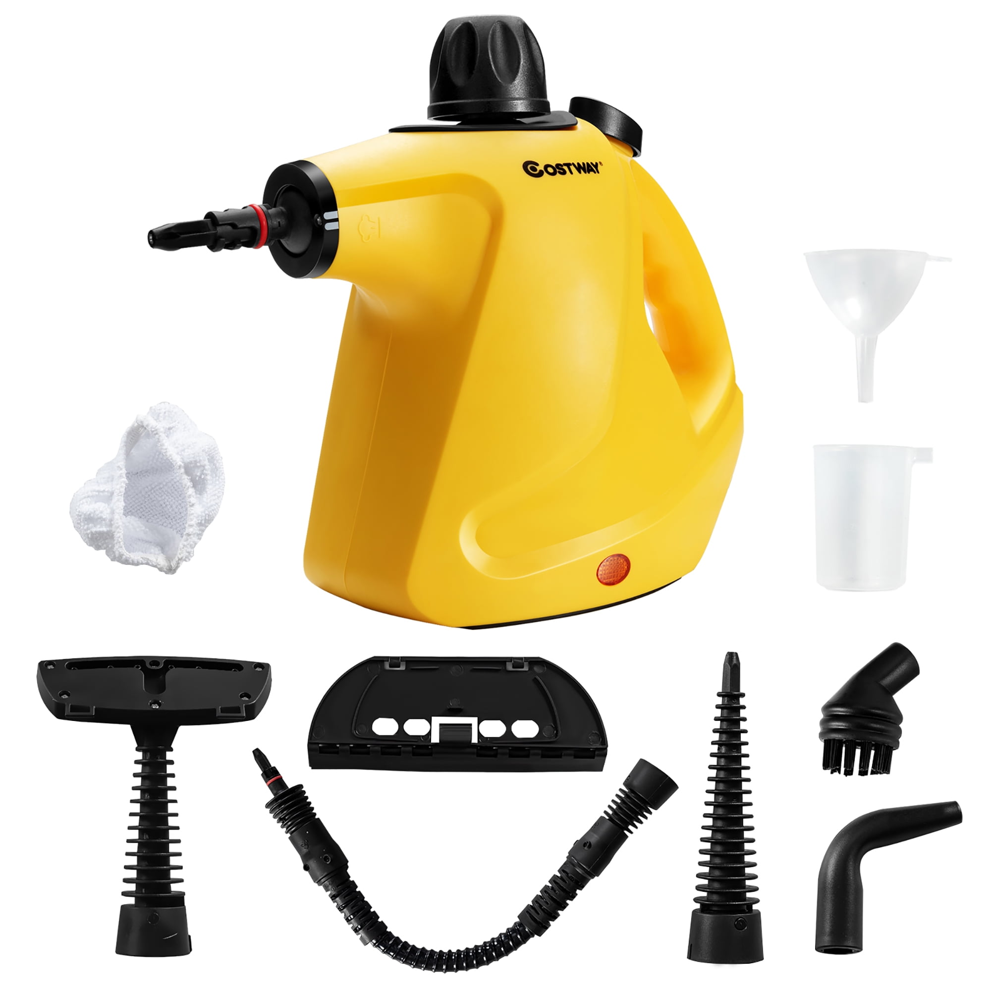 Costway 1050W Multipurpose Handheld Pressurized Steam Cleaner Yellow