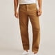 thumbnail image 1 of Pantalones largos para hombre, de pana de color liso, con bolsillos y botones, informales, holgados y de pierna recta, de algodón., 1 of 6