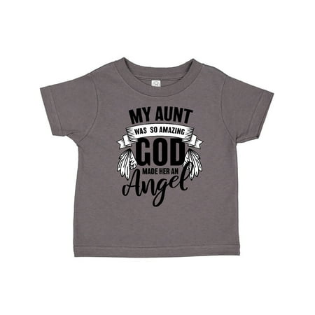 

Inktastic My Aunt was So Amazing God Made her an Angel Gift Toddler Boy or Toddler Girl T-Shirt