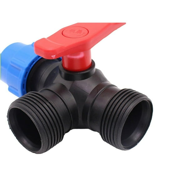 Pe Pipe 3-Way Ball Valve 20/25/32/40/50Mm Plastic Valve Ball Valve Valve
