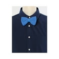 thumbnail image 6 of INSPIRE CHIC Men's Pre-Tied Bow Ties Adjustable Strap Solid Color Knitted Bowtie Light Blue, 6 of 6
